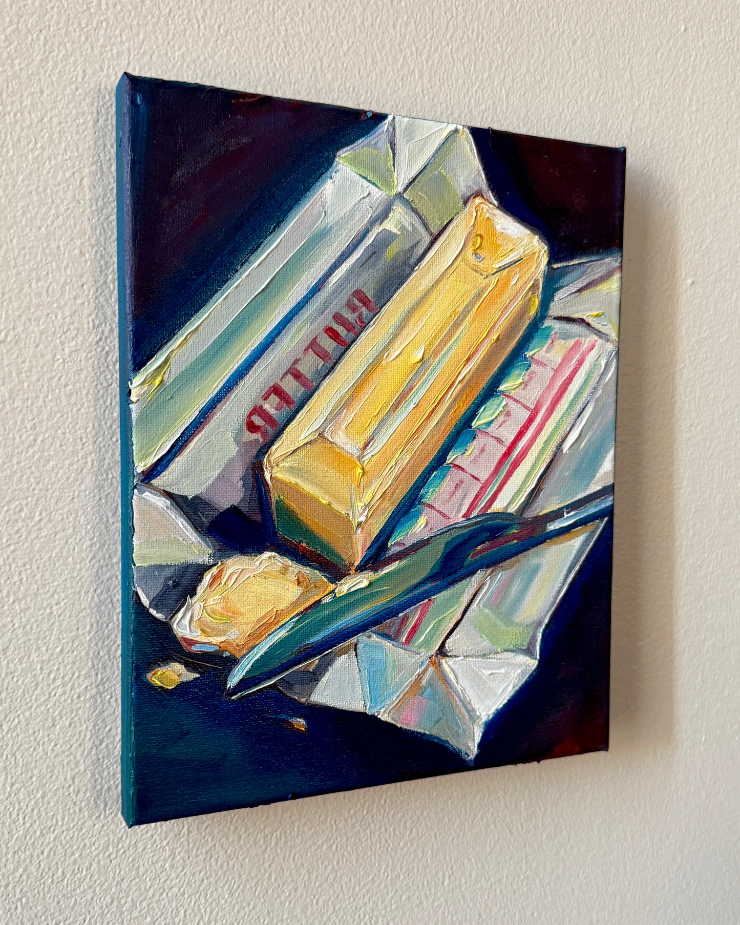 Butter in Cool Tones, 8x10 Inch Original