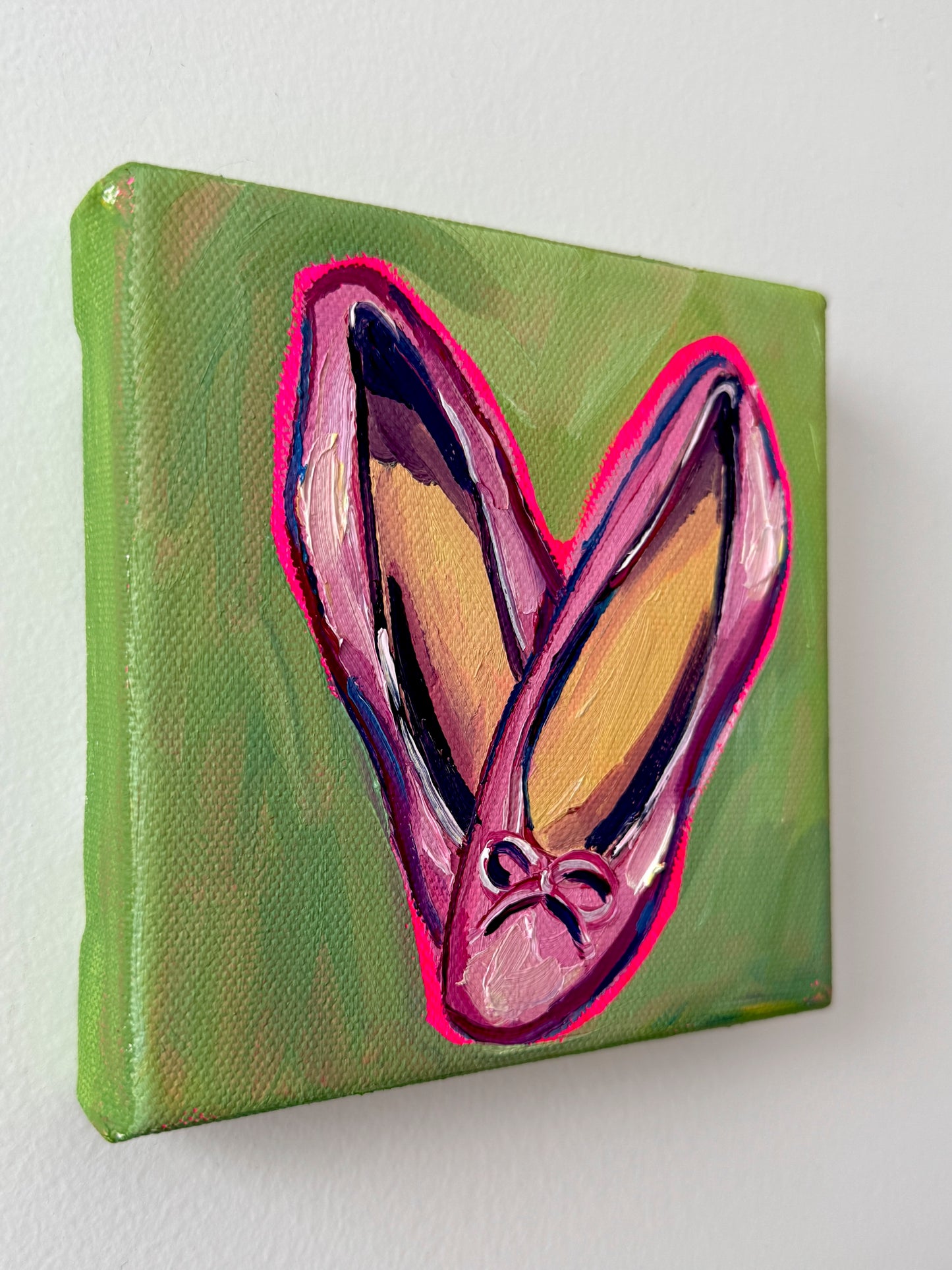 Mini Pink Ballet Flats, 5x5 Inch Original