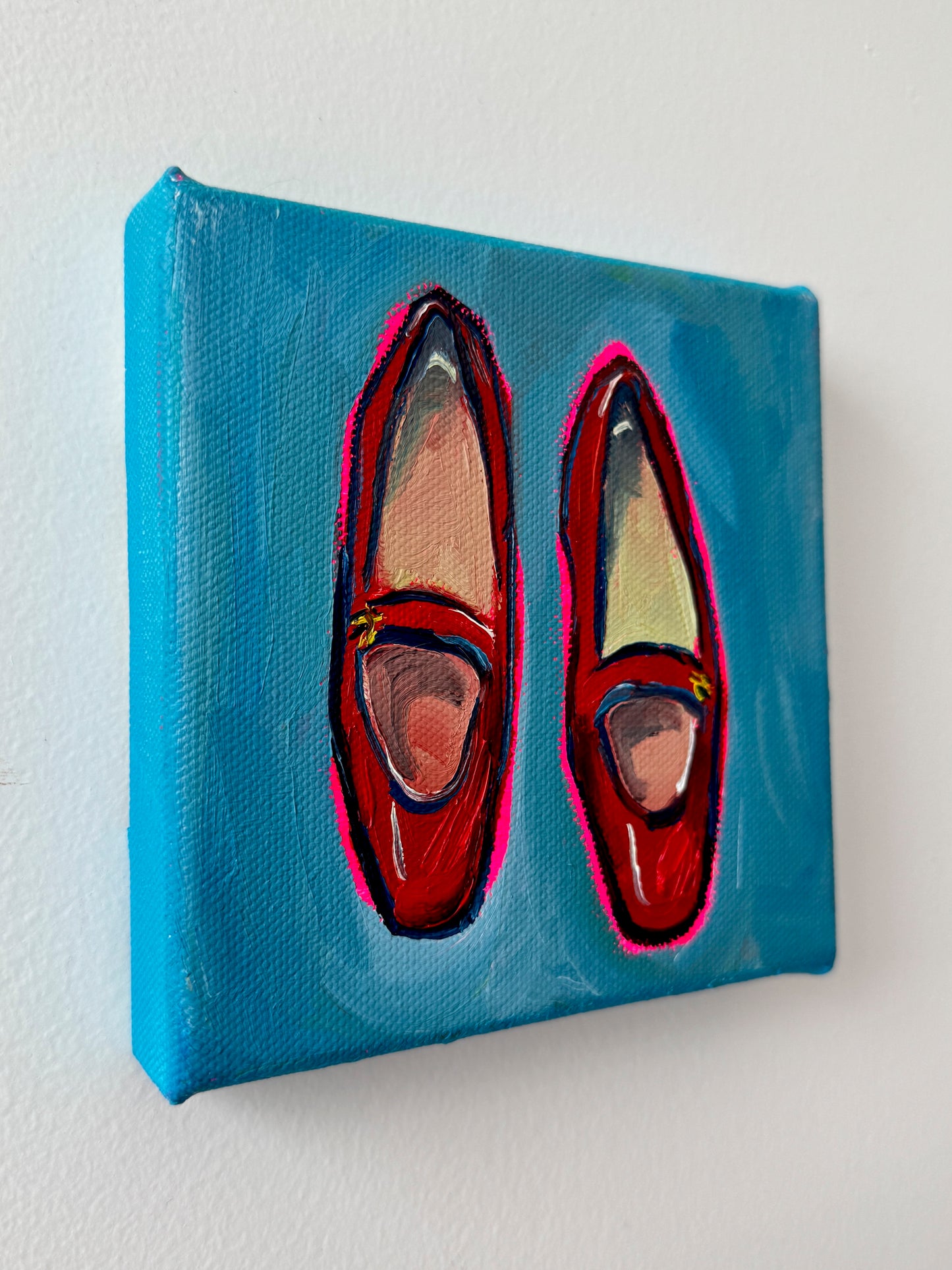 Mini Red Ballet Flats, 5x5 Inch Original