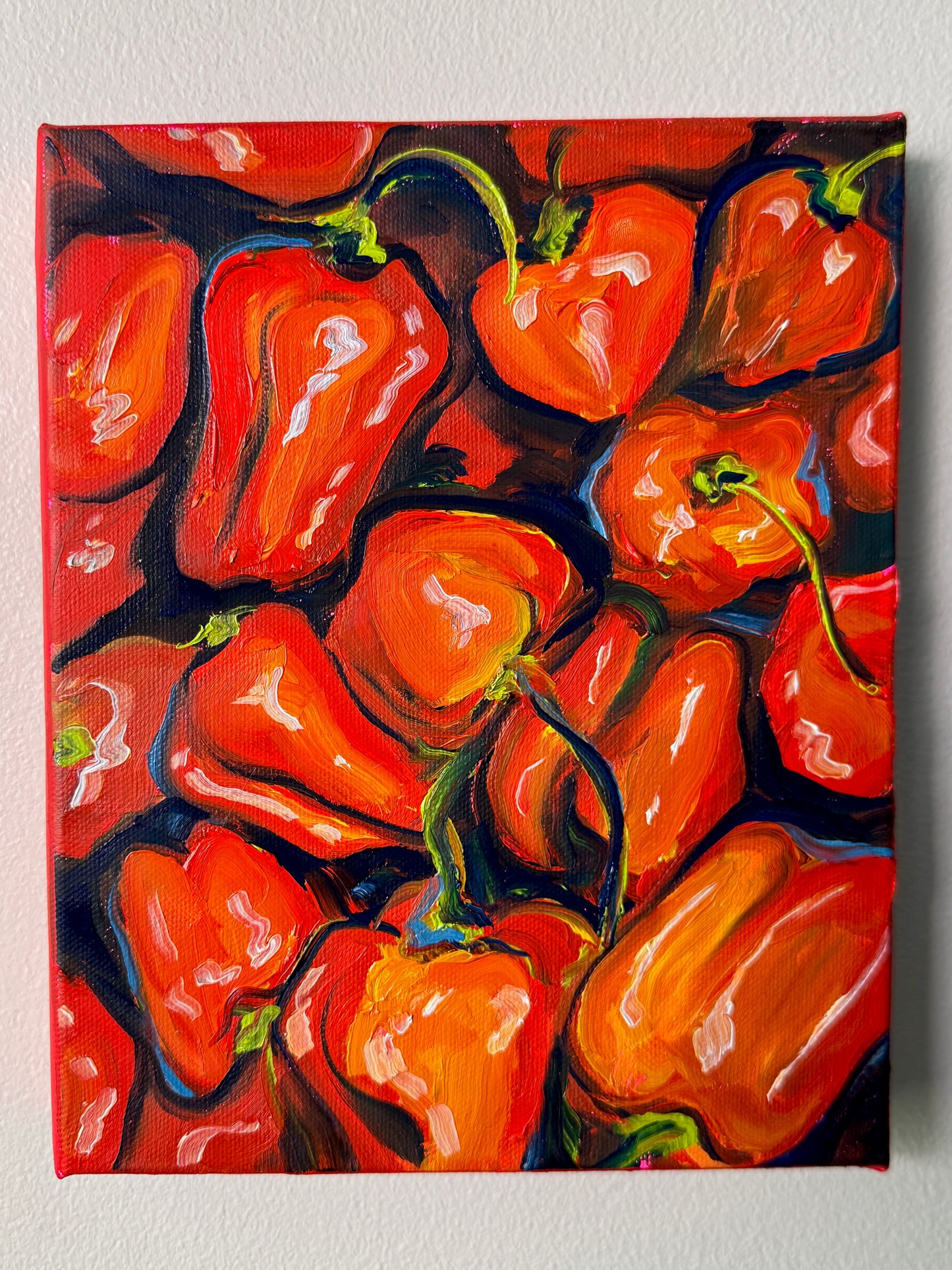 Habanero Peppers, 8x10 Inch Original