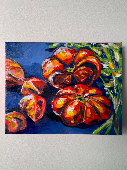 Tomatoes and Herbs, 8x10 Inch Original