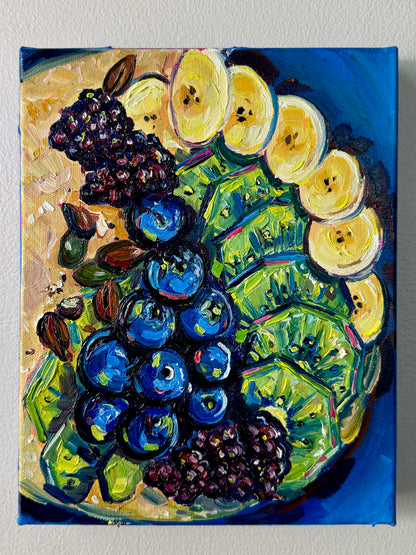 Evergreen (Kiwi, Berries, Banana), 8x10 Inch Original