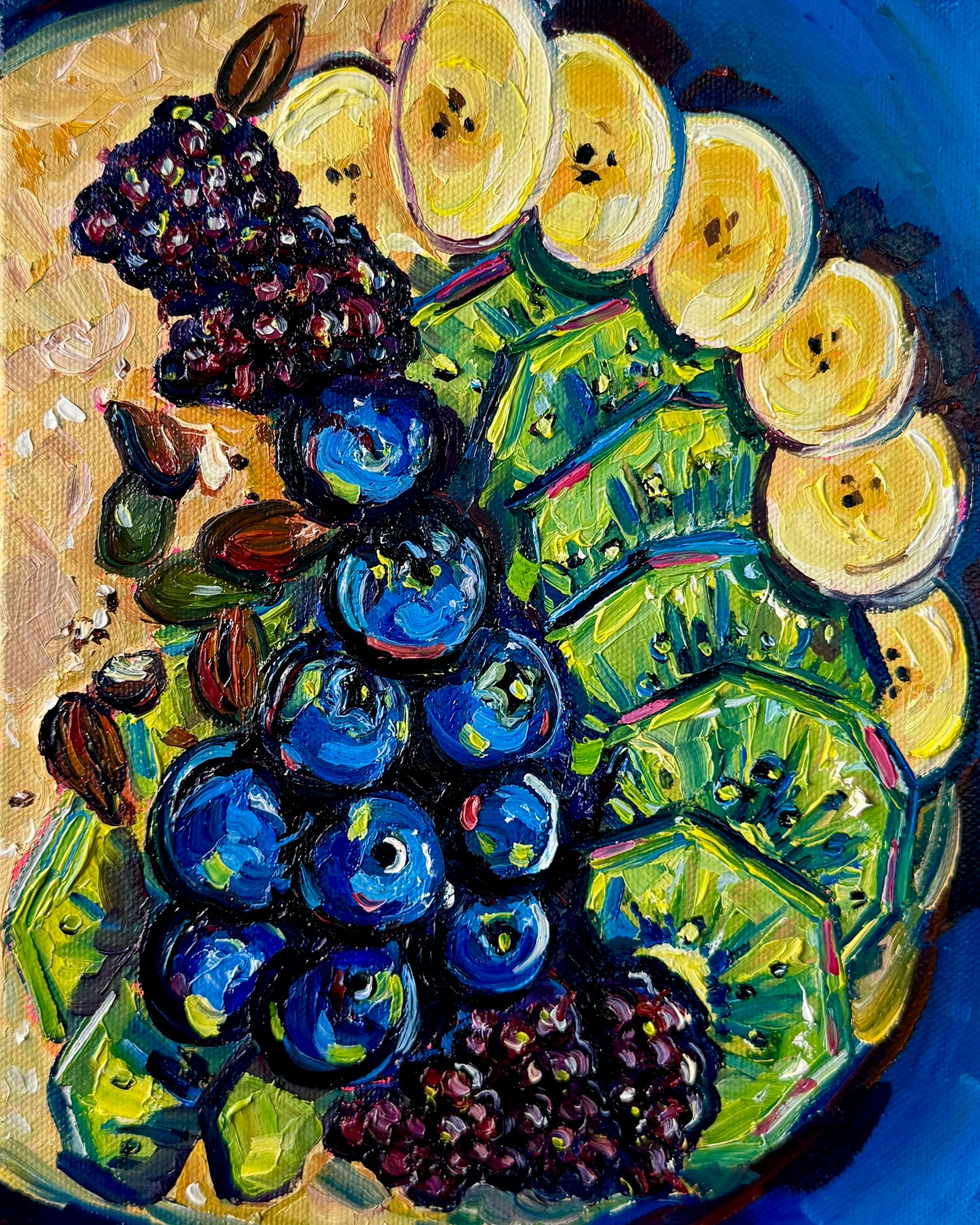 Evergreen (Kiwi, Berries, Banana), 8x10 Inch Original