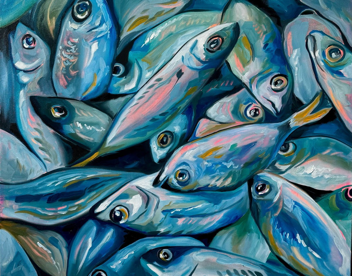 Merau Fish Original Painting Auction – Maura K Spain