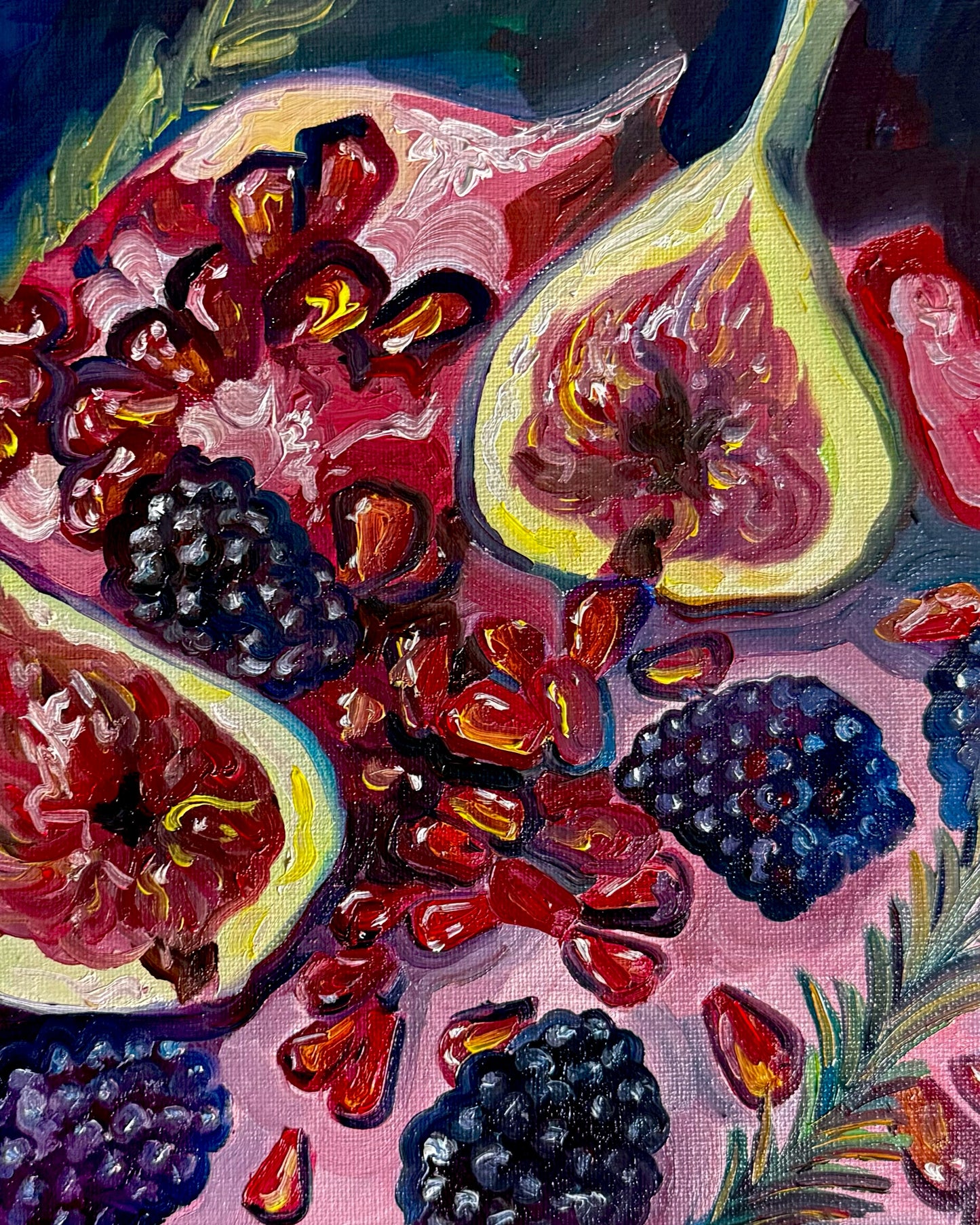 Figs and Pomegranate Seeds Print