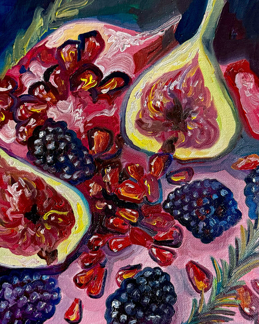 Figs and Pomegranate Seeds Print