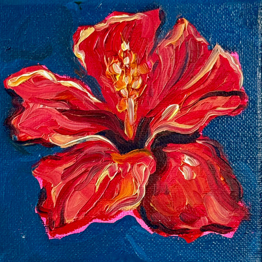 Mini Hibiscus, 5x5 Inch Original
