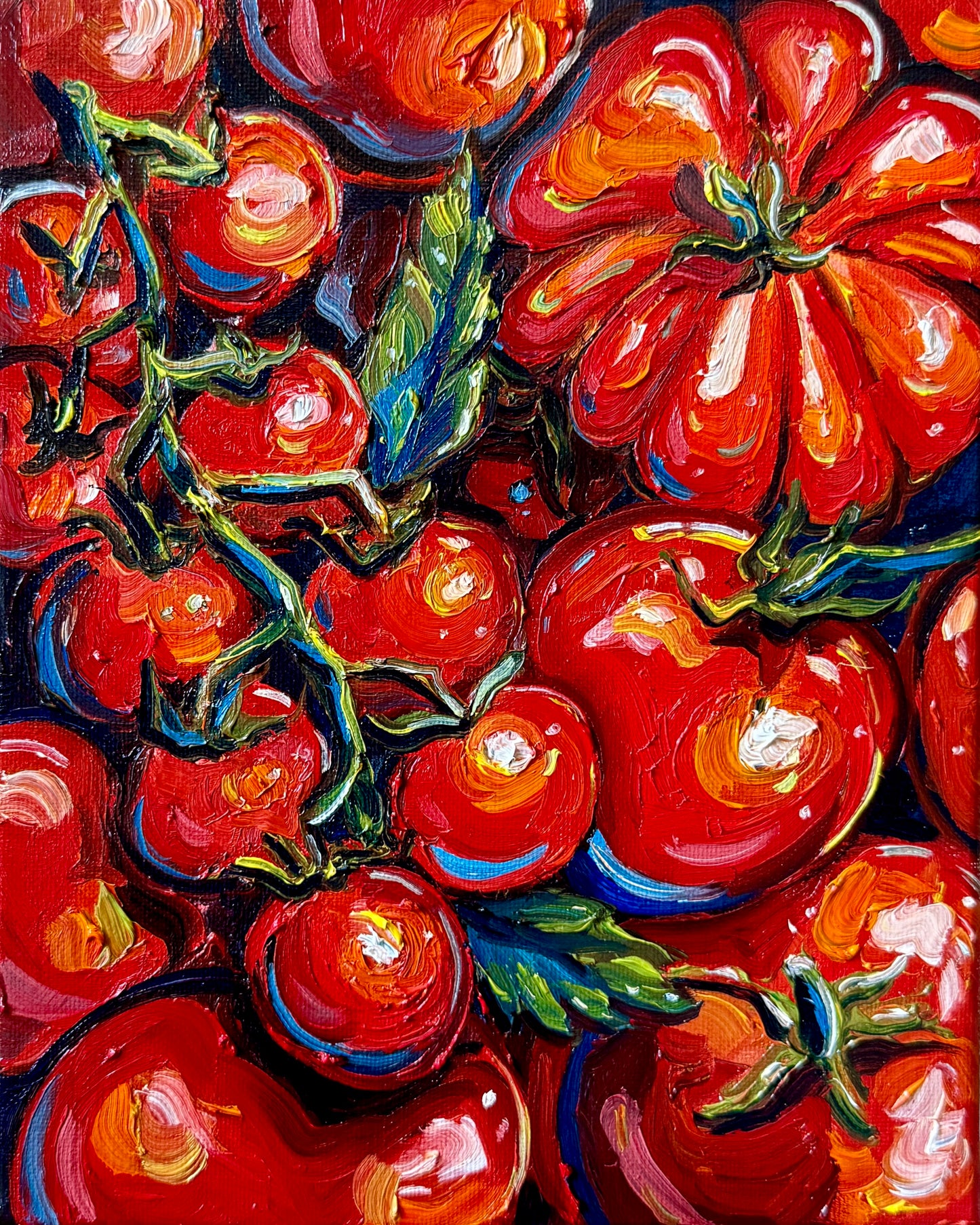 Tomato Season, 8x10 Inch Original