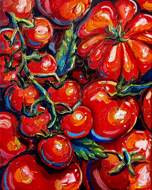 Tomato Season, 8x10 Inch Original