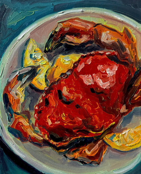 Crab and Lemons Print