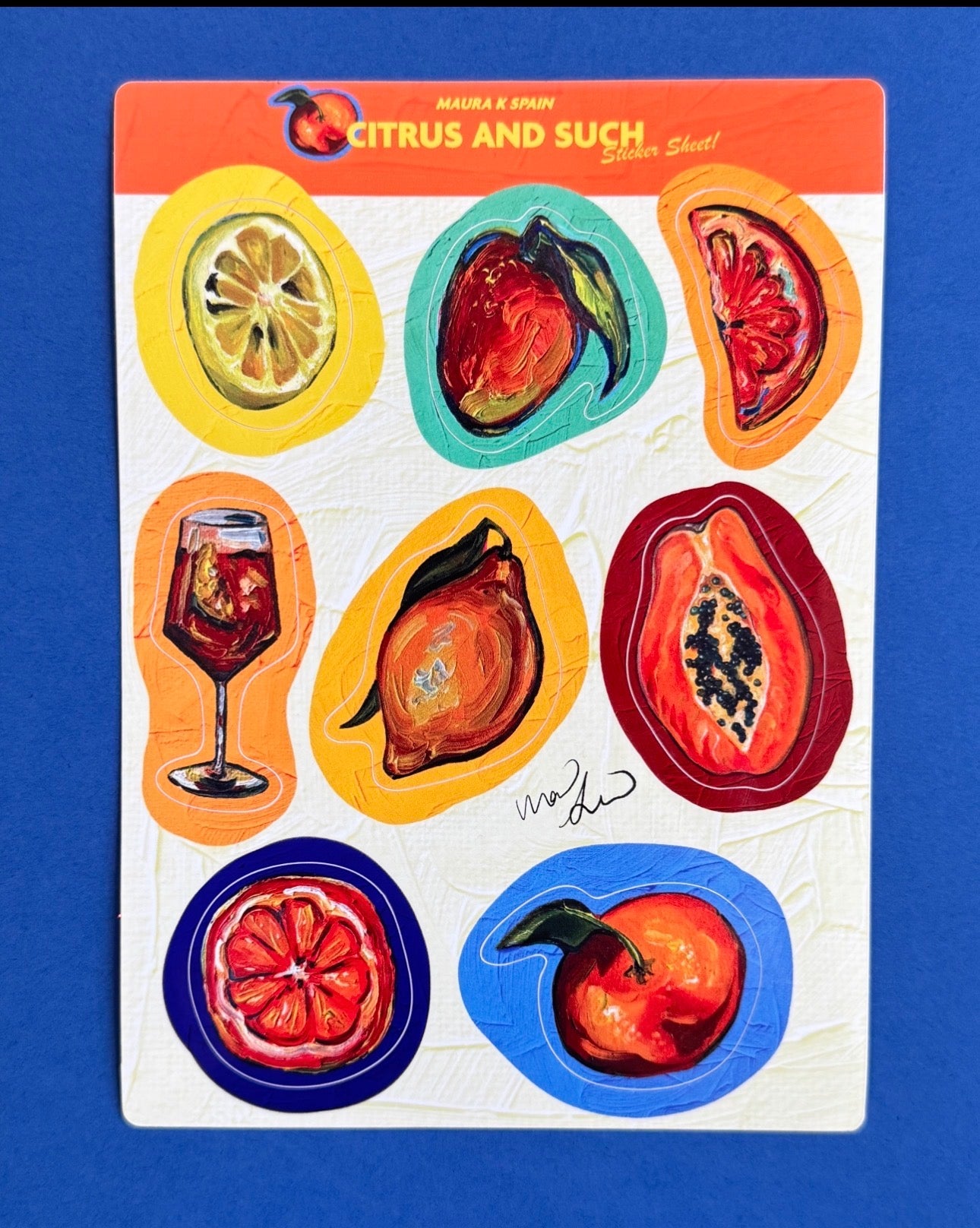 STICKER SHEET: Citrus and Such