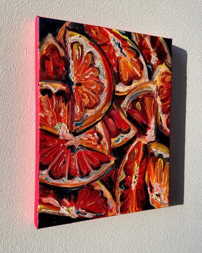 Orange Segments, 8x10 Inch Original
