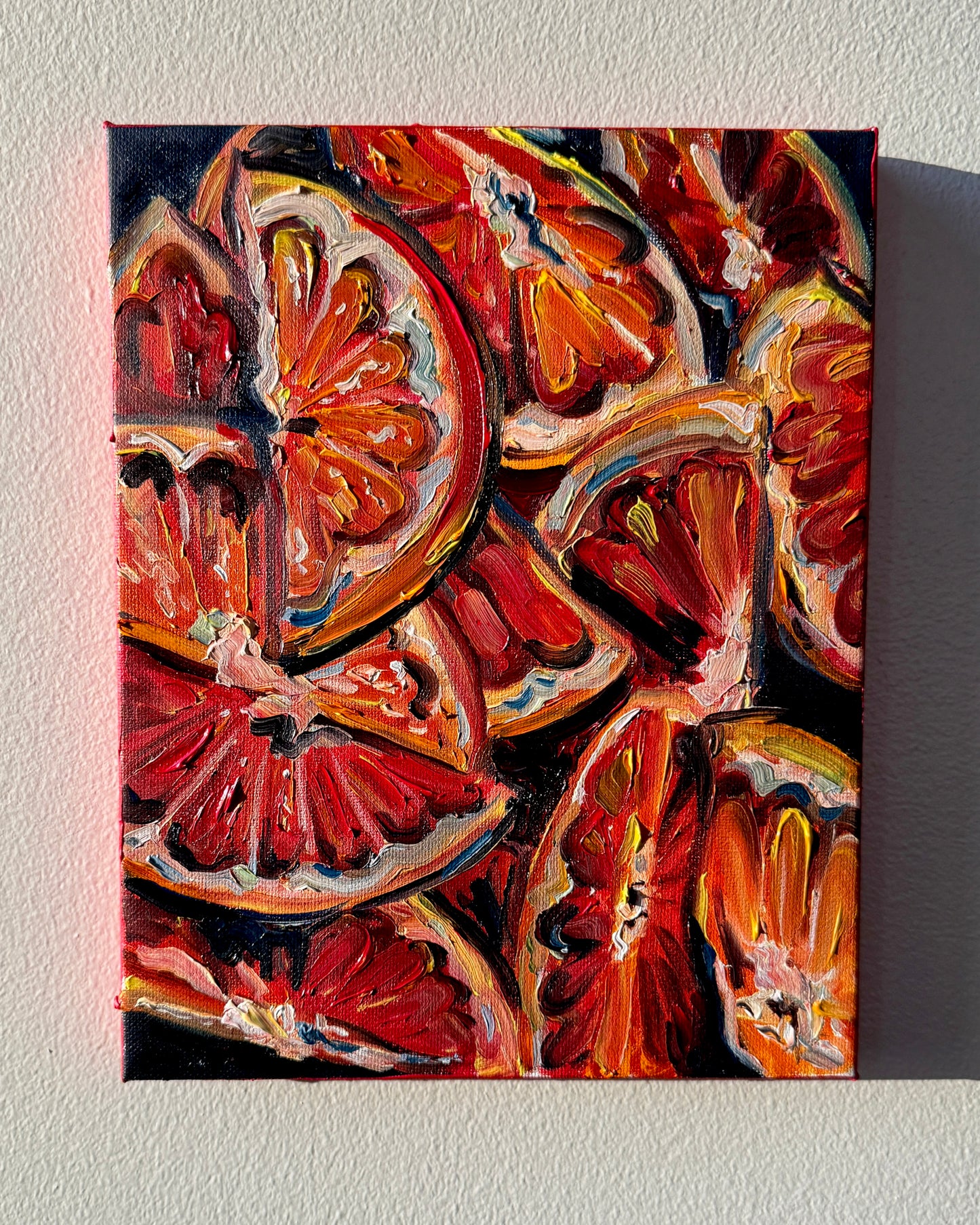 Orange Segments, 8x10 Inch Original