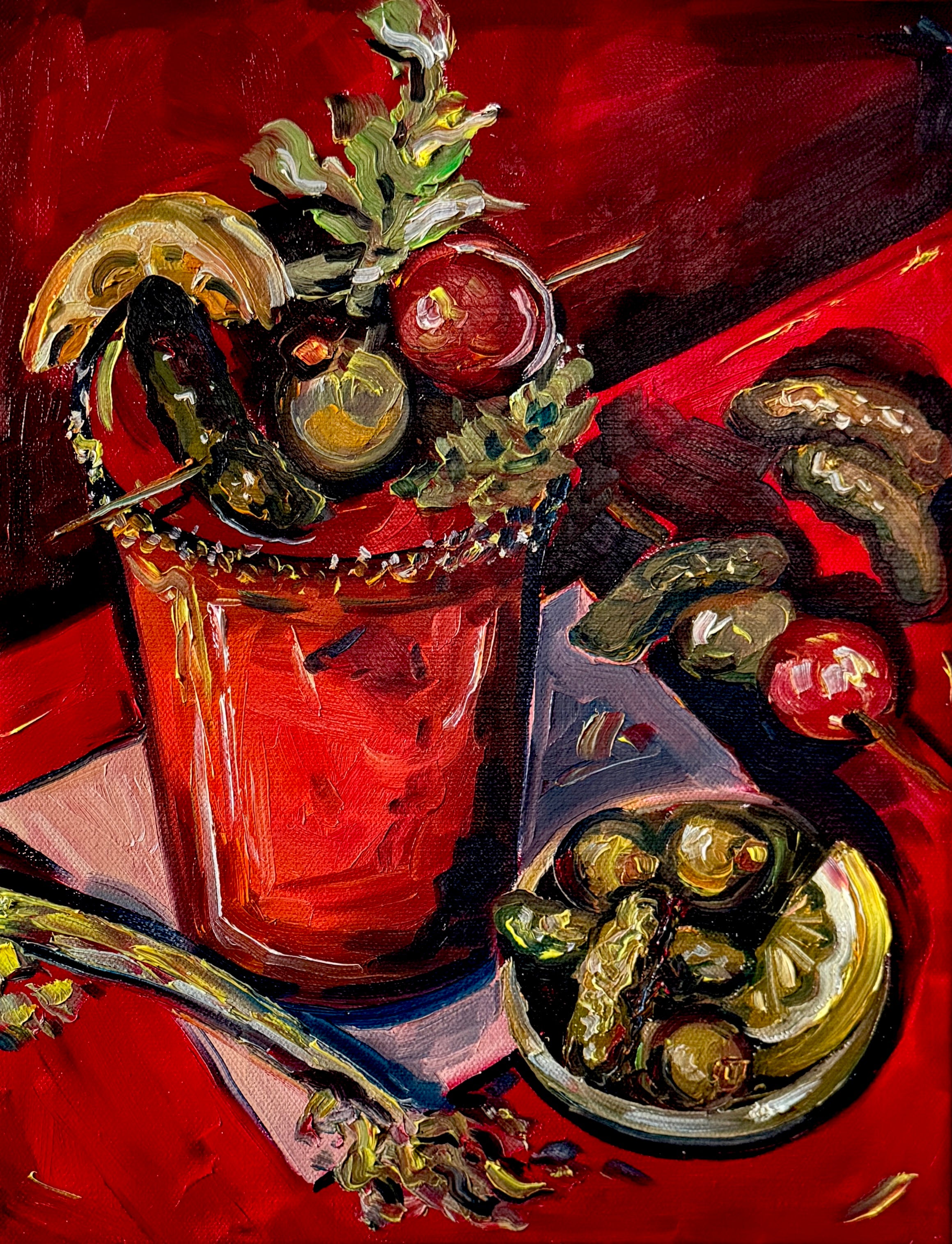 Bloody Mary, 11x14 Inch Original – Maura K Spain
