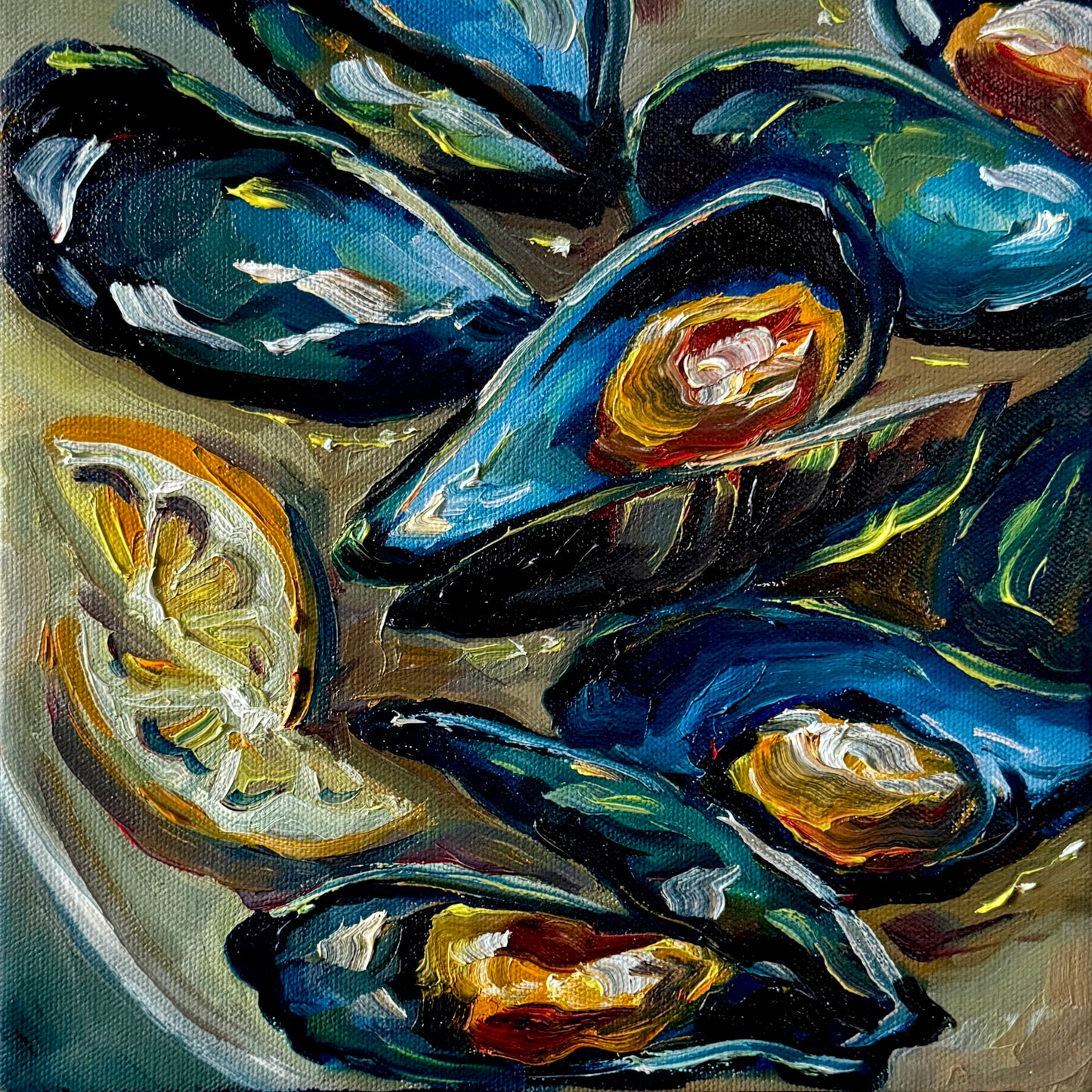 Mussels, 10x10 Inch Original