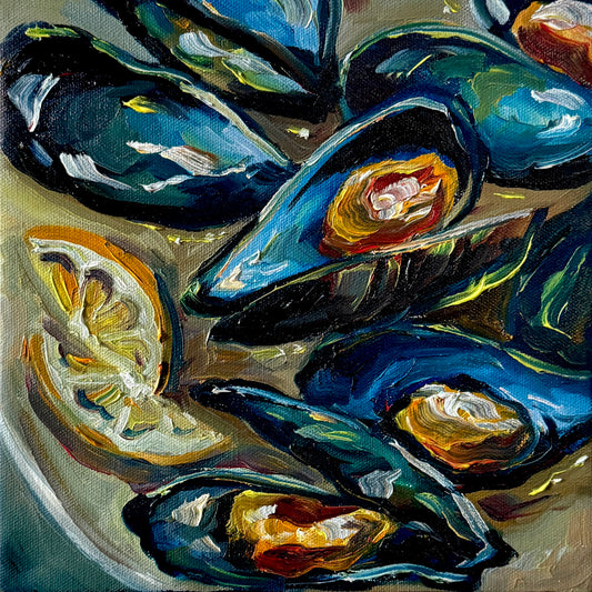 Mussels, 10x10 Inch Original