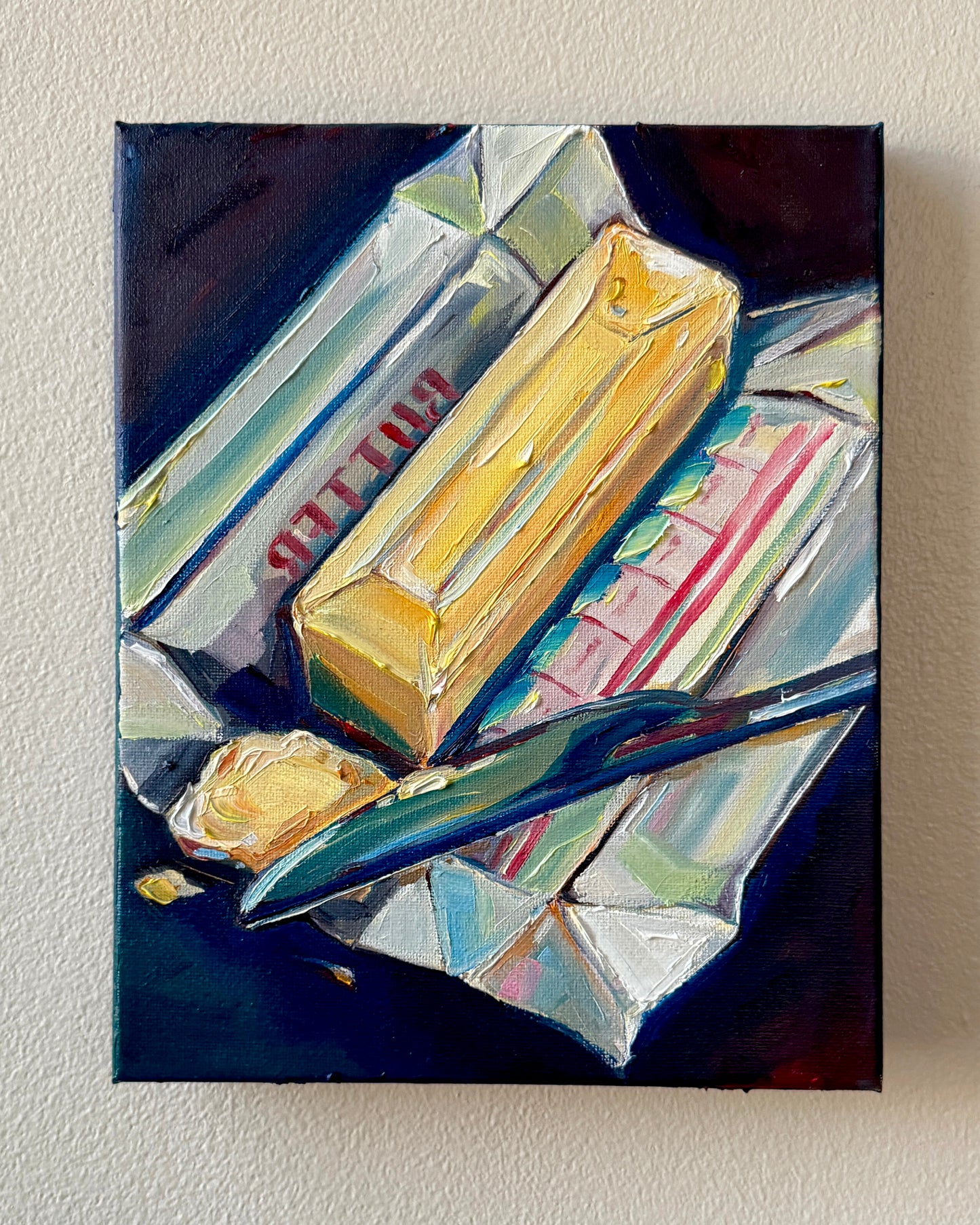 Butter in Cool Tones, 8x10 Inch Original