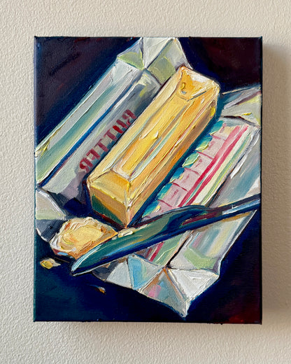 Butter in Cool Tones, 8x10 Inch Original