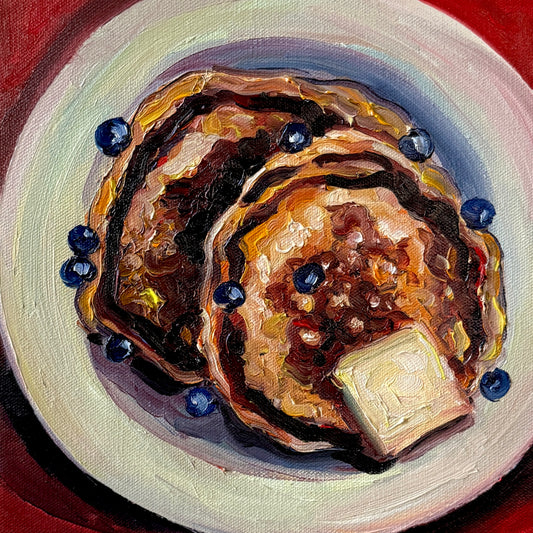 Pancakes and Butter, 10x10 Inch Original