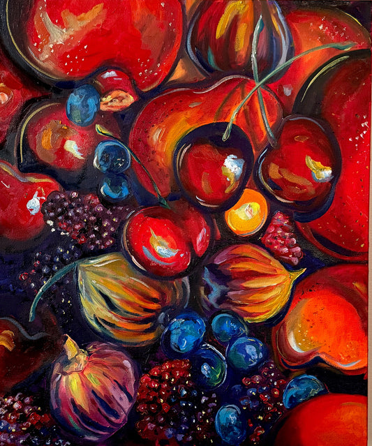 Assorted Fruit, 20x24 Inch Original