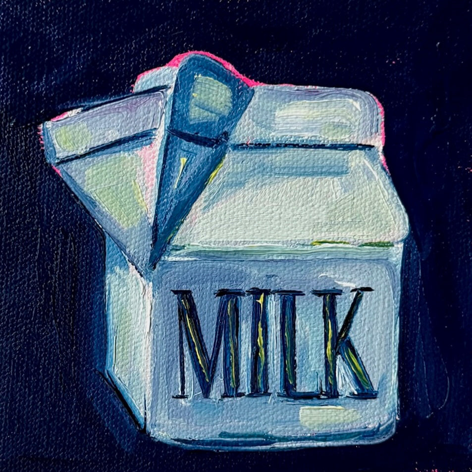 Mini Milk Carton, 5x5 Inch Original