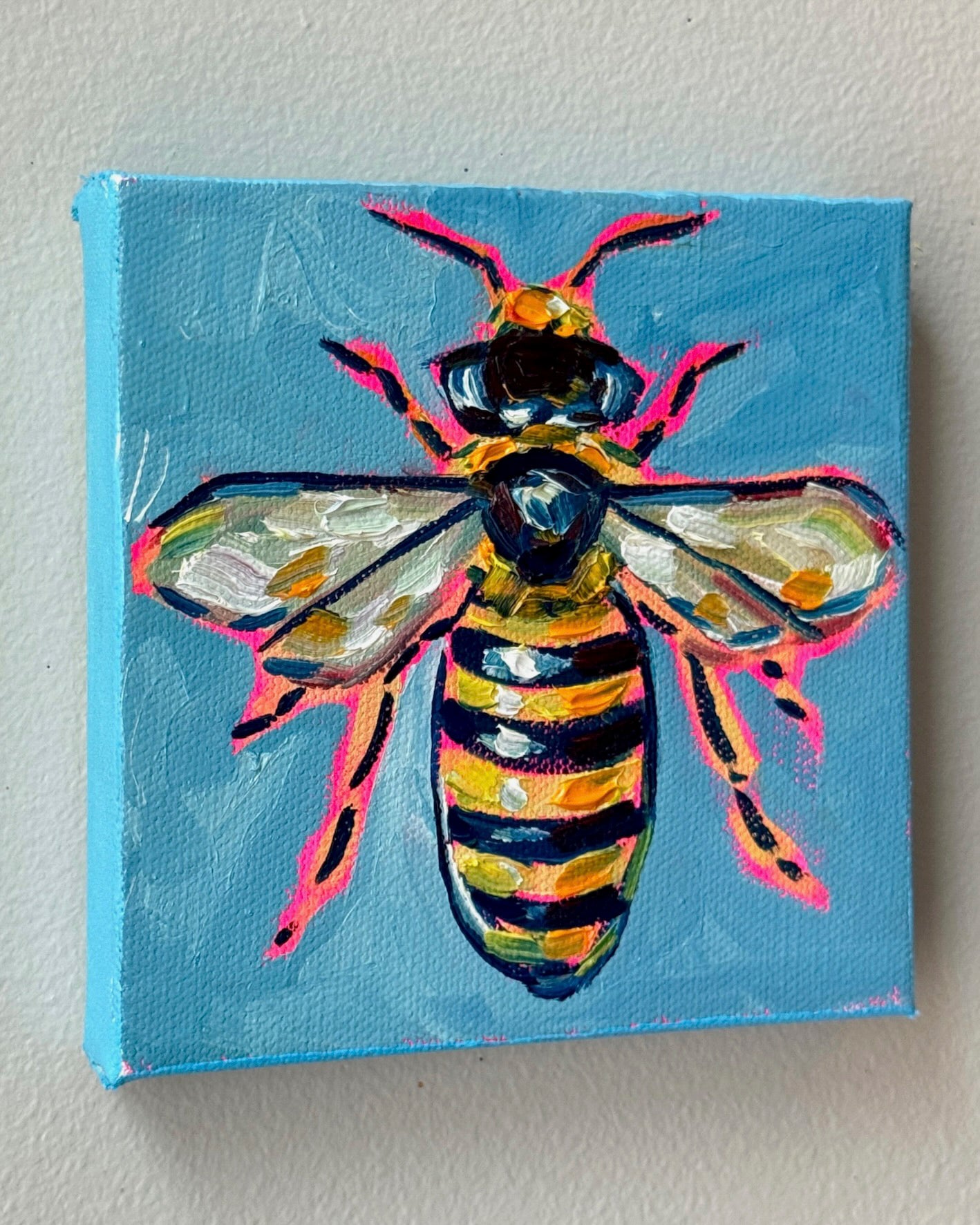 Mini Honeybee, 5x5 Inch Original