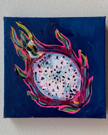 Mini Dragonfruit Half, 5x5 Inch Original