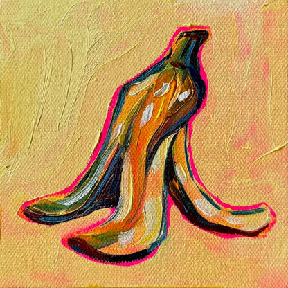 Mini Banana Peel, 5x5 Inch Original