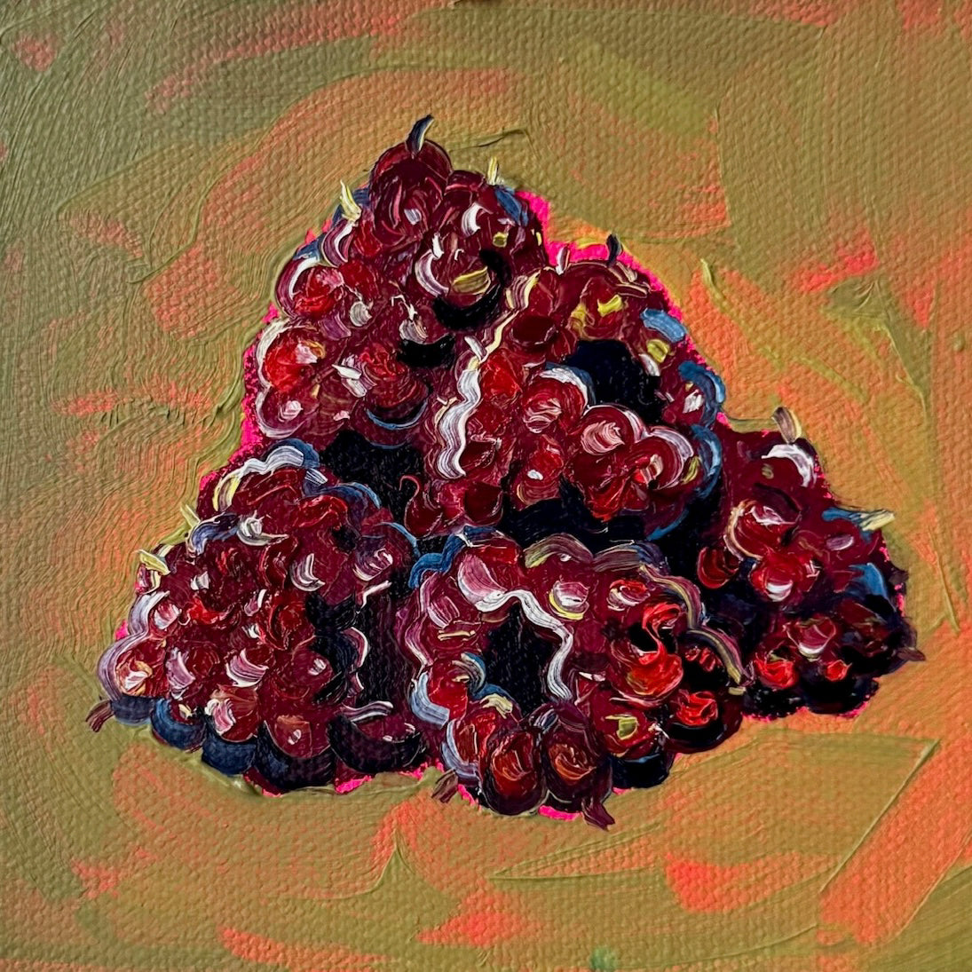 Mini Raspberries, 5x5 Inch Original