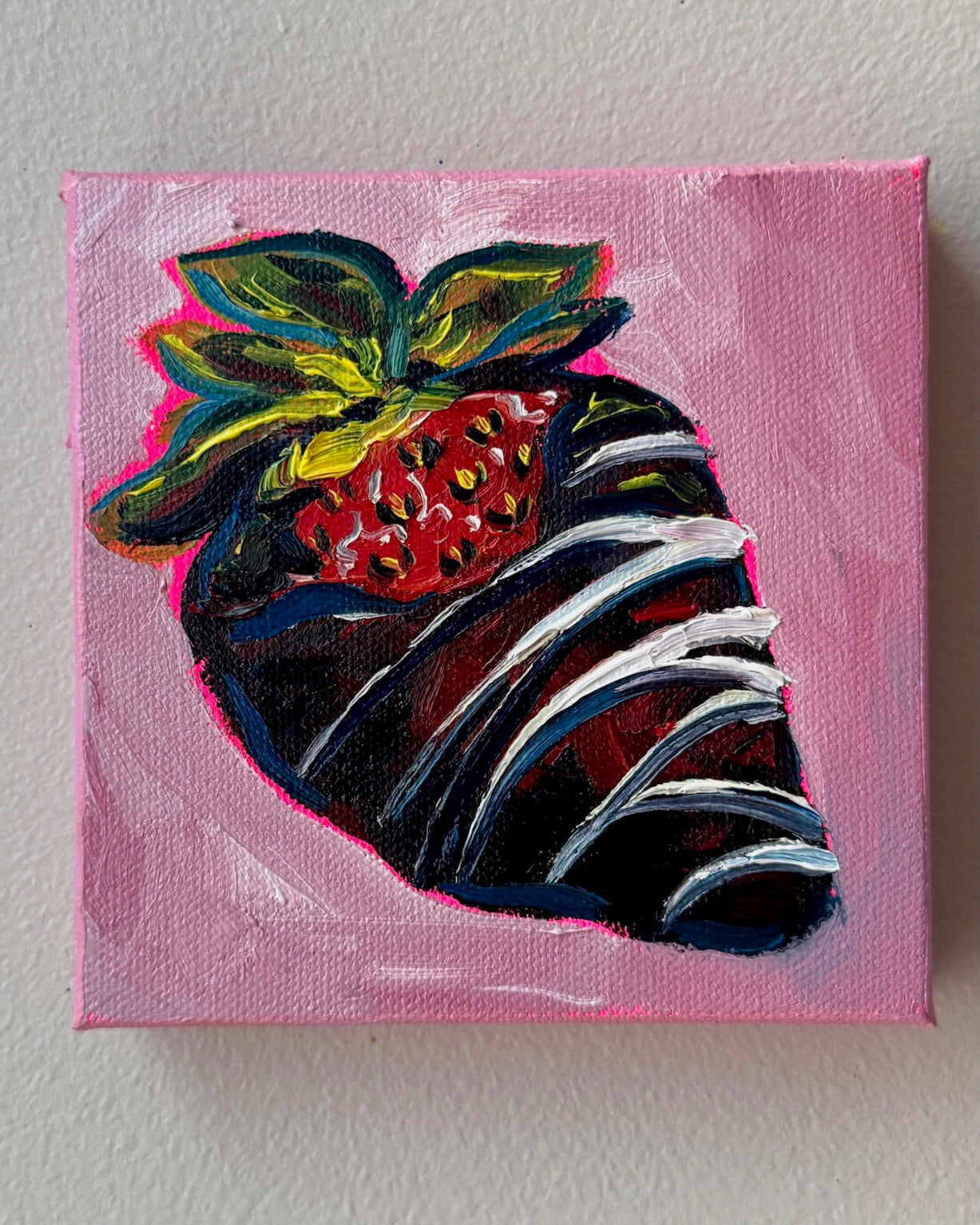 Mini Chocolate Covered Strawberry, 5x5 Inch Original