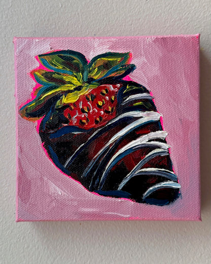 Mini Chocolate Covered Strawberry, 5x5 Inch Original