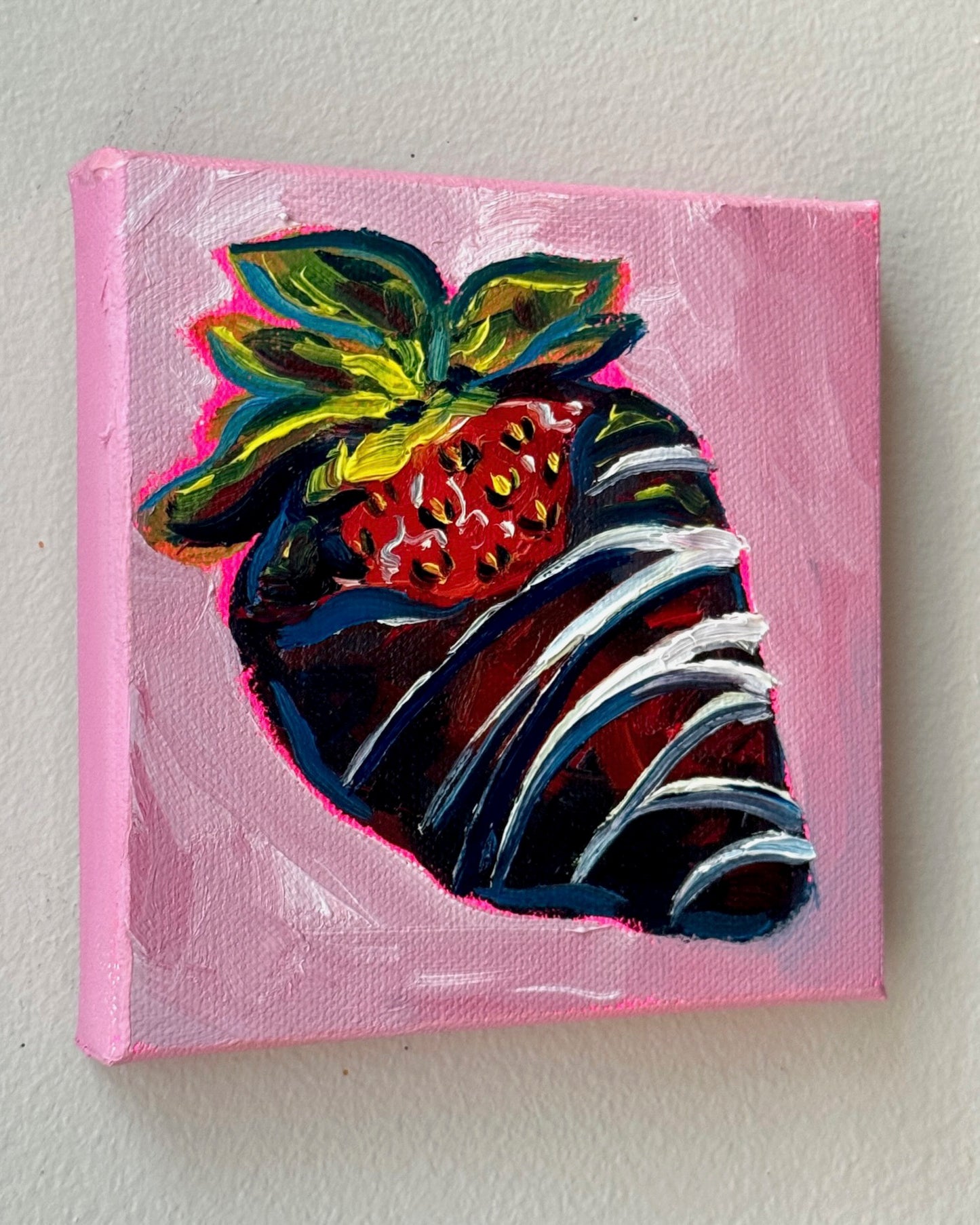 Mini Chocolate Covered Strawberry, 5x5 Inch Original