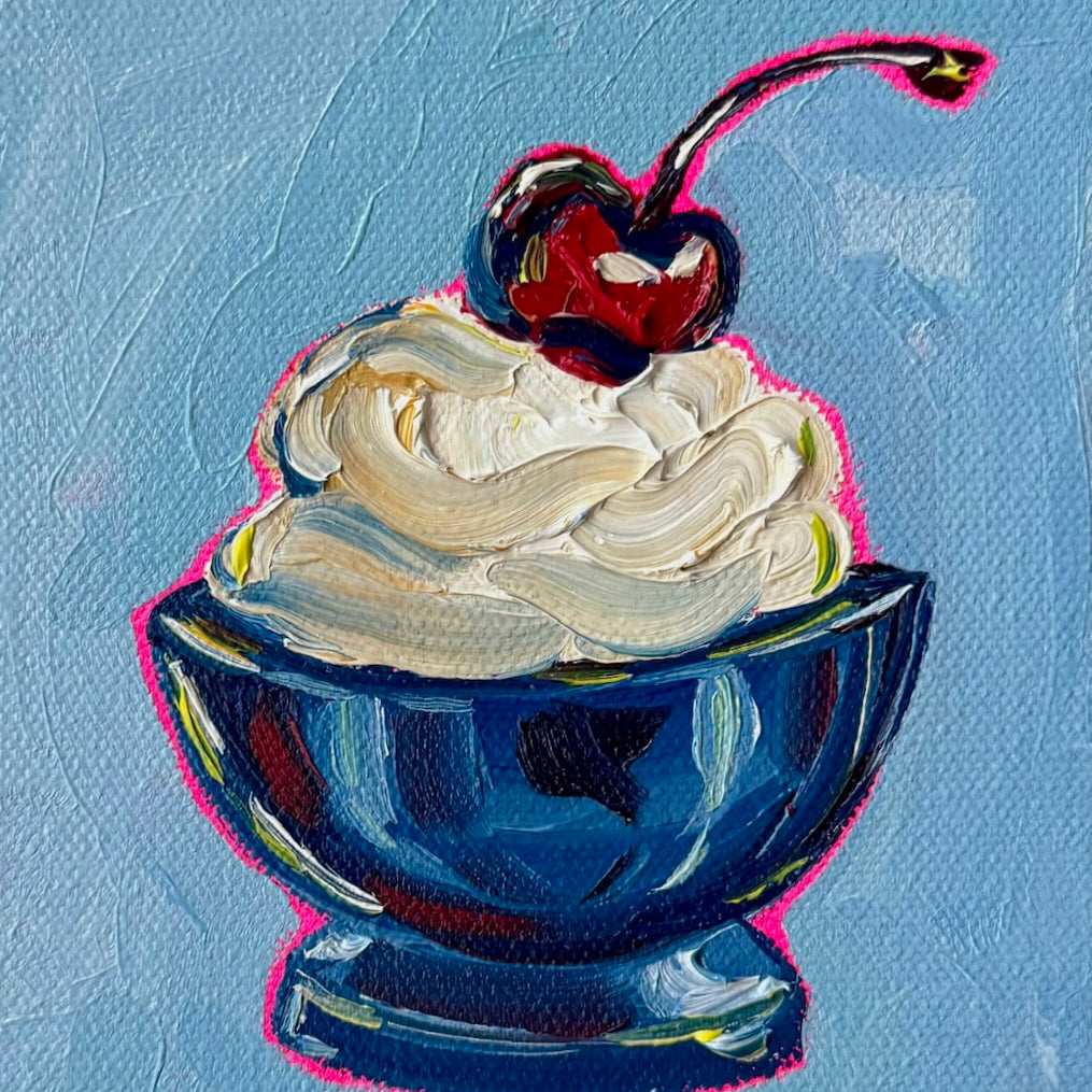 Mini Ice-Cream Sundae, 5x5 Inch Original