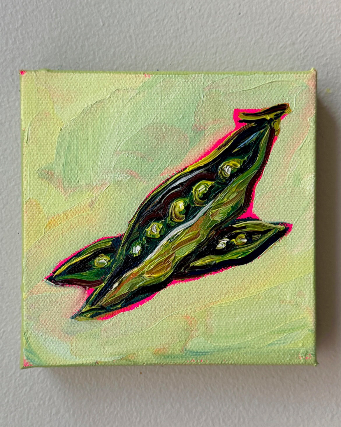 Mini Snap Pea, 5x5 Inch Original