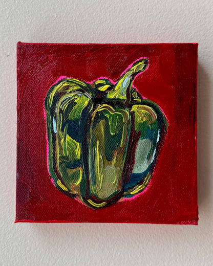 Mini Green Bell Pepper, 5x5 Inch Original