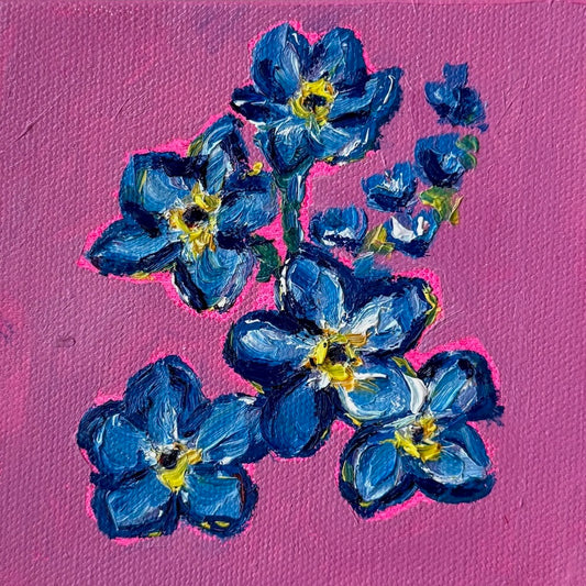 Mini Forget-Me-Nots, 5x5 Inch Original