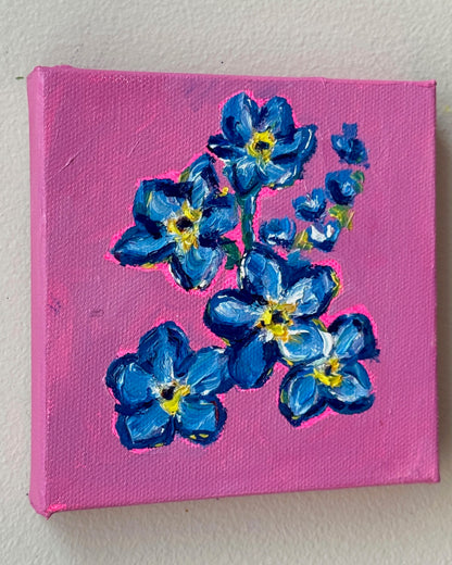Mini Forget-Me-Nots, 5x5 Inch Original