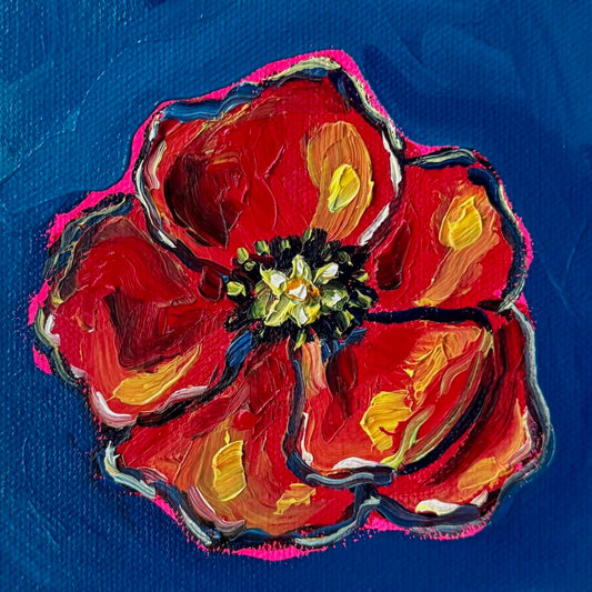 Mini Poppy, 5x5 Inch Original