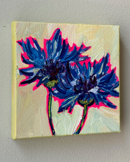 Mini Cornflowers, 5x5 Inch Original