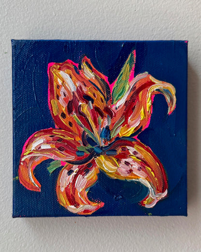 Mini Tiger Lily, 5x5 Inch Original