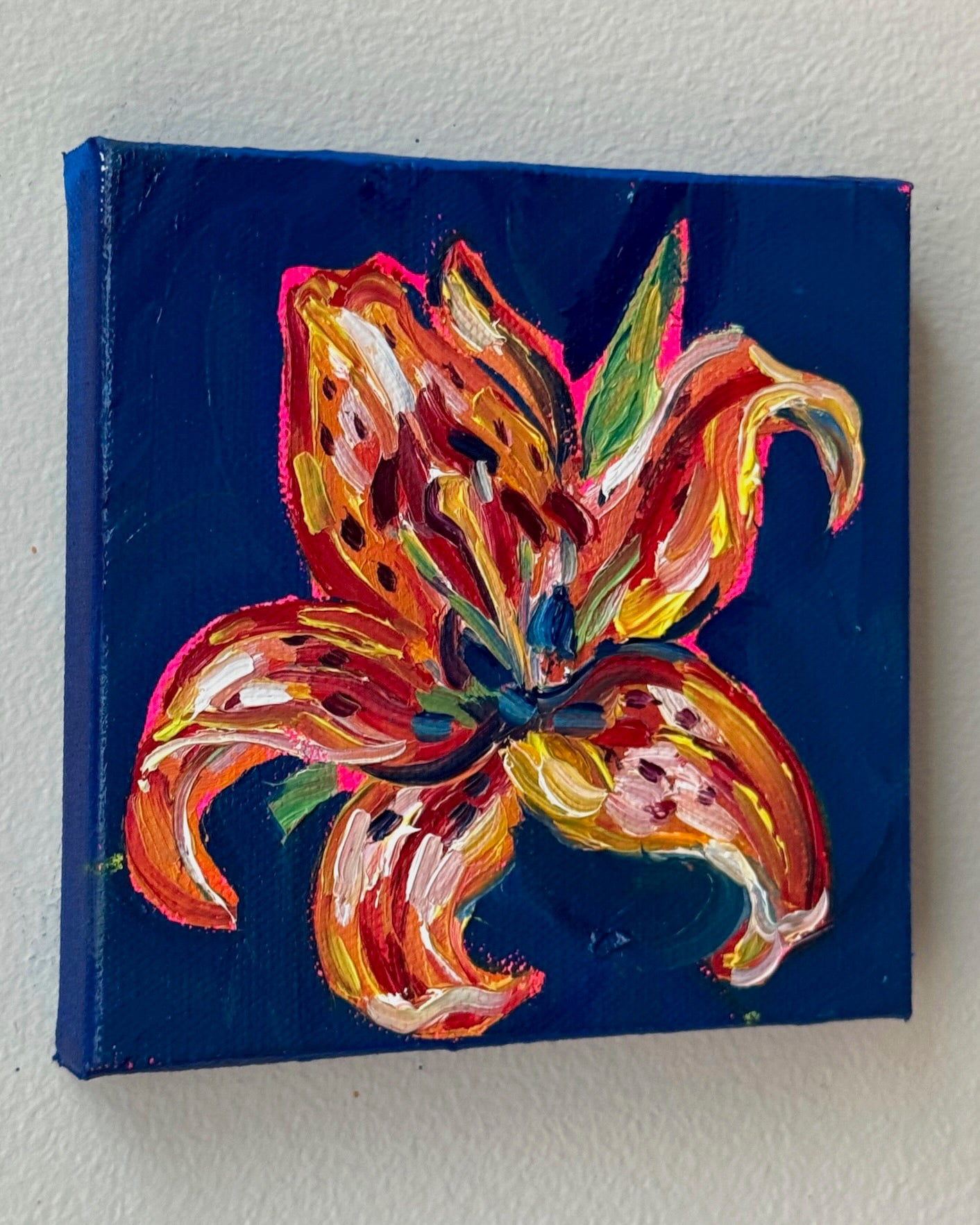 Mini Tiger Lily, 5x5 Inch Original