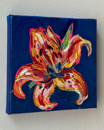 Mini Tiger Lily, 5x5 Inch Original