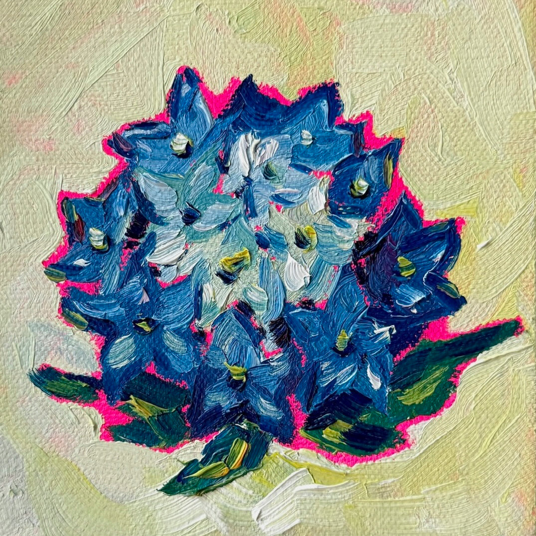Mini Hydrangea, 5x5 Inch Original