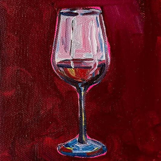Mini Red Wine, 5x5 Inch Original