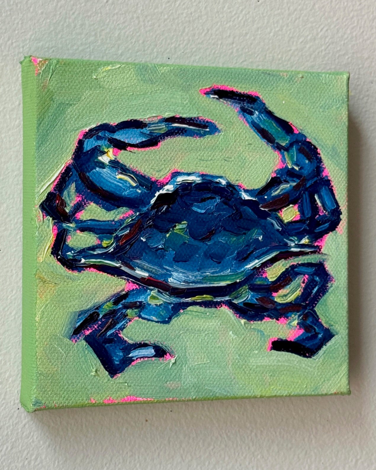 Mini Blue Crab, 5x5 Inch Original