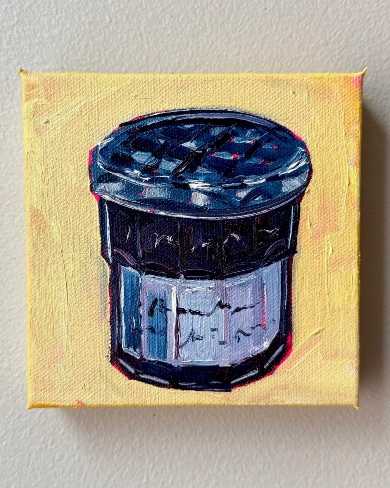 Mini Blue Jam Jar, 5x5 Inch Original