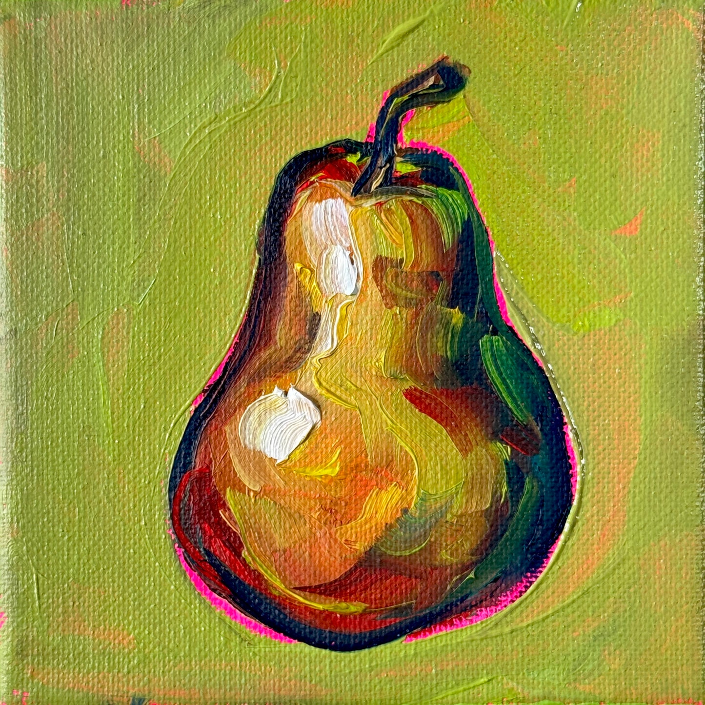 Mini Pear, 5x5 Inch Original