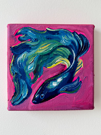 Mini Betta Fish, 5x5 Inch Original