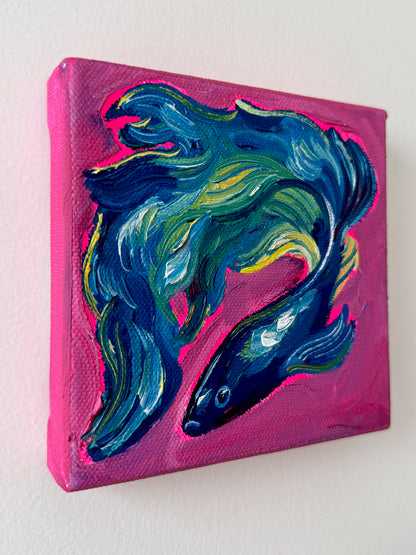 Mini Betta Fish, 5x5 Inch Original