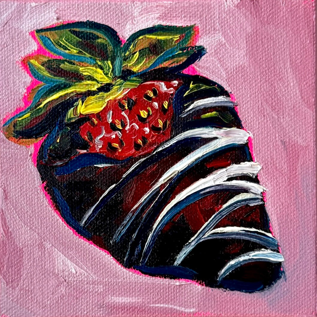 Mini Chocolate Covered Strawberry PRINT (LIMITED TIME)